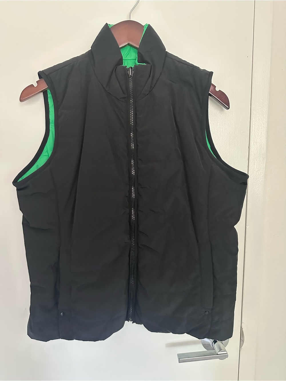 Ralph Lauren Women’s Reversible Black Green Puffer Vest Size M